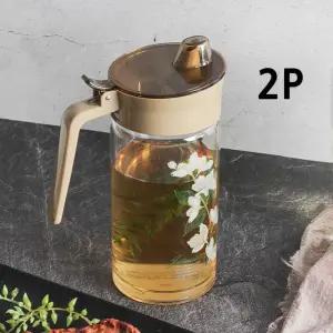 원터치 꽃 오일병 500ml 2P 참기름 간장용기 소스통