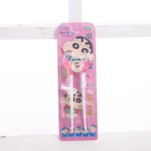 짱구 젓가락 색상랜덤 전사 핑크 어린이 아기젓가락