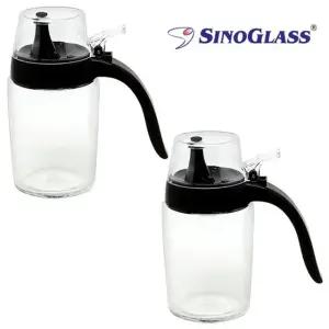 소스 오일병 250ml (블랙) 2P 기름 간장 유리 양념통