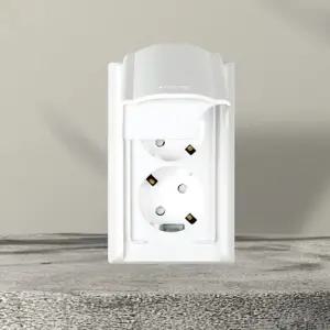 전기 콘센트 커버 덮개형 세로 타입 화이트 AJBATH