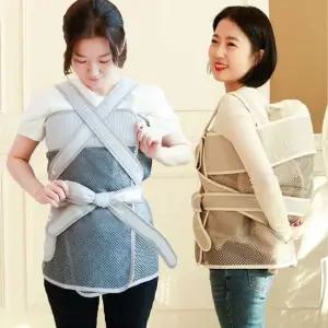 체크 아기 망사 포대기