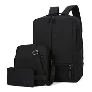 [파파브로] 남성 USB포트 데일리 배색백팩 LD-BA-QLD950-블랙