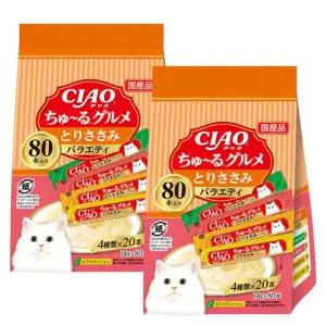 이나바 츄르 160P 닭가슴살구루메 버라이어티 4가지맛