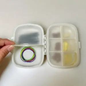 ( )휴대용 8칸 약통 케이스 화이트