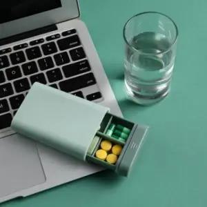 ( )휴대용 미니 약통 영양제 케이스 요일별 알약 용기