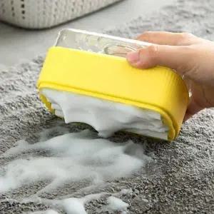 ( )클린 세탁솔 거품롤러 빨래비누 케이스옐로우