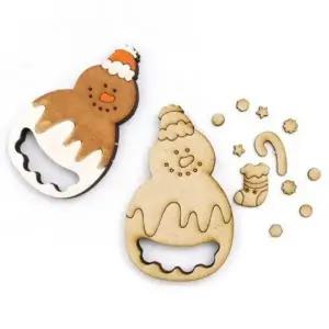 ( )눈사람 DIY 열개 크리스마스 마라카스 우드공예 MDF 흔들이 쉐이커