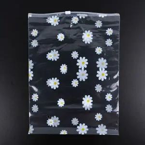 [콩심팥심]플라워 투명 지퍼백 22x30 비닐팩 비닐지퍼백 다용도지퍼백 포장봉투