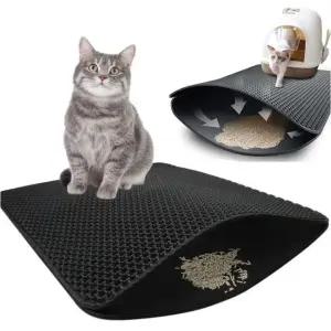 고양이 발 모래 벌집 사막화방지 매트 60x45cm 핑크