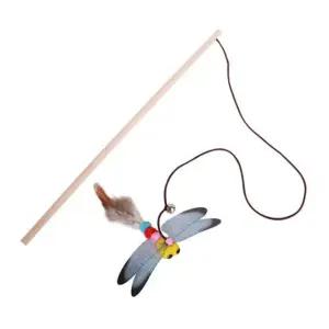 토리 우드스틱 낚시대 잠자리 고양이 장난감