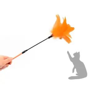 깃털달린 딸랑이스틱 고양이 장난감