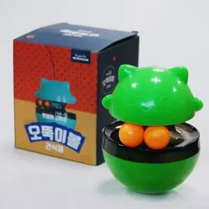 펫블랑 고양이 오뚝이볼 간식볼 반려묘 장난감 그린