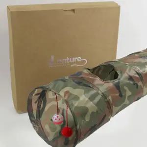 제이네이쳐 밀리터리 캣 고양이 터널 장난감 하우스