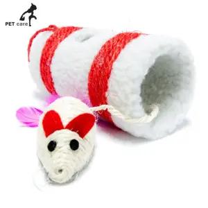 엠펫 터널속 쥐돌이 고양이 장난감 H-2026