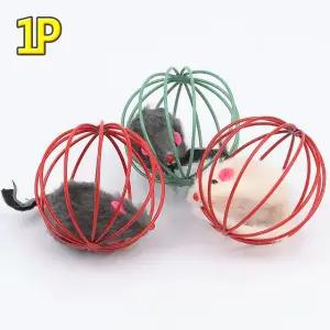 철망 마우스볼 고양이 장난감