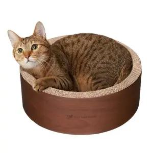 펫라이프 고양이 스크래쳐 가리가리 써클 다크브라운
