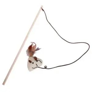 우드스틱 낚시대 쥐 고양이 장난감 캣토이 쥐장난감