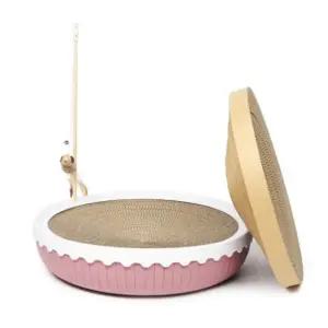 푸르미 니코네코 푸딩푸딩 고양이 스크래쳐 핑크