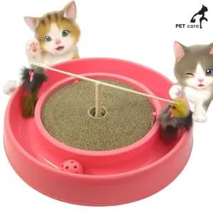 엠펫 3way 라운드 고양이 스크래쳐