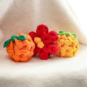 제주 양말목 업사이클링 강아지공 동백