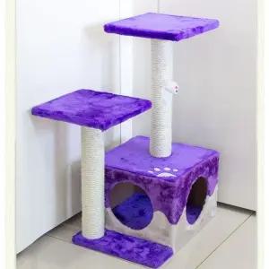 고양이 캣 타워 2단 장난감 스크레쳐 타워 하우스 BL