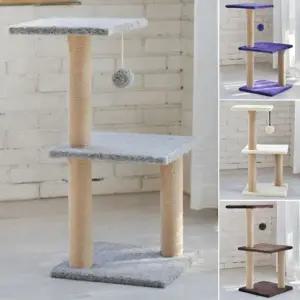 고양이 방울 소형 캣타워 그레이