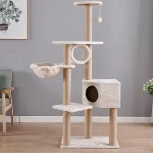 힐링홈 고양이 캣타워150cm 스크래처 사이잘캣타워