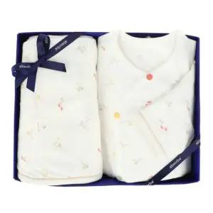 [갤러리아] (압소바,임신축하,태교,출산)물시오가닉배냇가운+속싸개세트(A2D-30111)