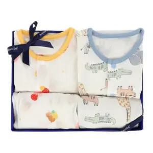 [갤러리아] (압소바쌍둥이,출산,백일,돌,유아내의세트)프루+시코슬림내의2벌세트(A1A-1039E)