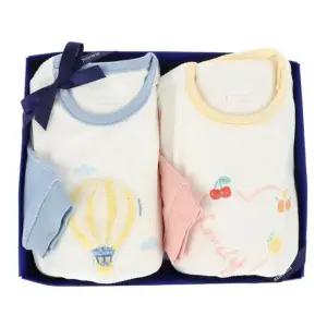 [갤러리아] (압소바쌍둥이,출산,백일,아기옷)로하우주복2벌세트(A27-11613)