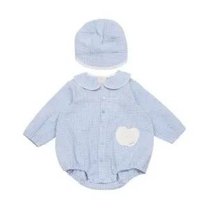 [갤러리아] (신생아/백일)휴고체크바디수트SET(07T1279064)