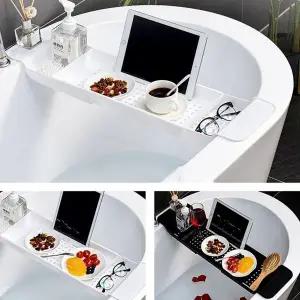 고품질 길이조절 욕조 트레이 선반 반신욕 욕실 선반 받침대 (WFFVPPW)