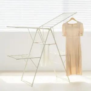 [홈앤미] 튼튼한 대형 접이식 4단 빨래건조대 외 빨래바구니 이불건조대