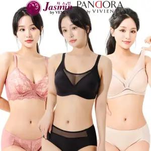 [비너스 비비안] 브라 팬티 세트 빅사이즈 여성 속옷 브래지어 노와이어 여자 A B C D E F G 컵 레이스 쿨 인견 주니어 쿨 인견 여름 베이직 언더웨어 큰 브랜드 렛 무봉제 심리스 탑 캡