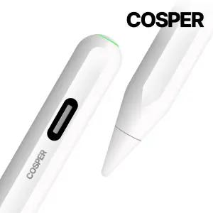 코스퍼 애플펜슬 1세대 2세대 스마트펜슬 호환 CS766 유선 무선충전 스마트펜 아이패드 스타일러스 터치 펜