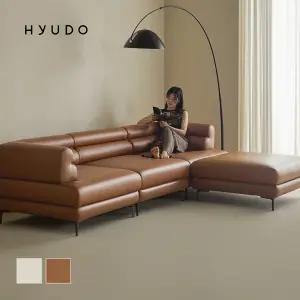 [12월 5% 겨울맞이 특별가] 휴도 시간의 동백 1920 모듈형 3인용 4인용 천연 면피 가죽 소파 (쿠션제공)