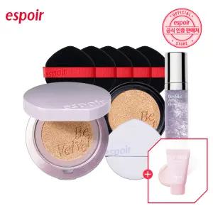 에스쁘아 (갤럭시 빔 에디션) 비벨벳 커버 쿠션 (본품+리필+퍼프 5매+글로우 라이저 7ml+클렌징 폼)