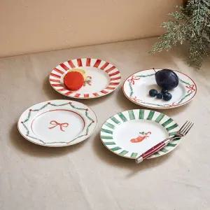 [모던하우스] 메리오너먼트 골드림 접시4P세트 D16