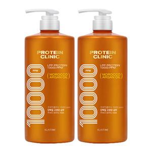 엘라스틴 프로틴클리닉 고영양 단백질 샴푸, 1L, 2개