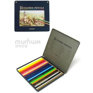 문화고급24색연필(틴)