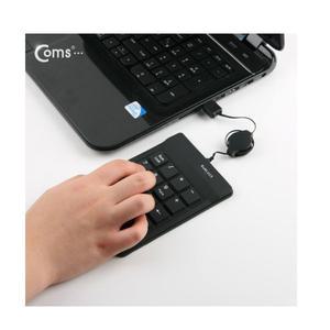 숫자 고무키패드 번호 USB 자동감김 노트북 휴대용