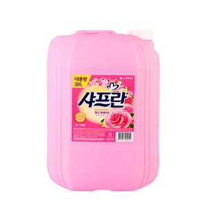 대용량 샤프란 핑크센세이션 20L 섬유유연제 헹굼세제 세탁세제 대용량샤프란