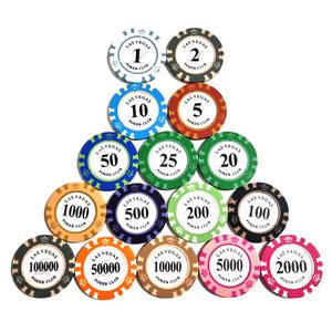 국제규격 경기용 숫자 카지노칩 포커칩