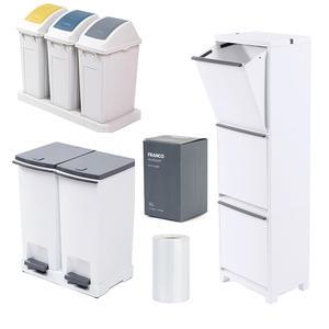 창신리빙 대용량 분리수거함 프랑코 2칸 3칸 100L 150L