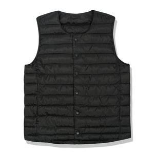 프레젠트 남성용 라운드 경량 누빔 패딩 조끼 PRRTFW