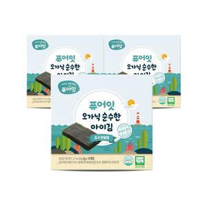 [퓨어잇] 오가닉 순수한 아이김 김&천일염 3팩