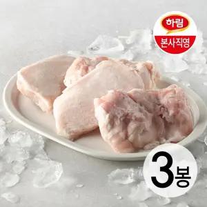 하림 자연실록 무항생제  IFF 닭다리살(정육) 1kg (냉동) 3봉