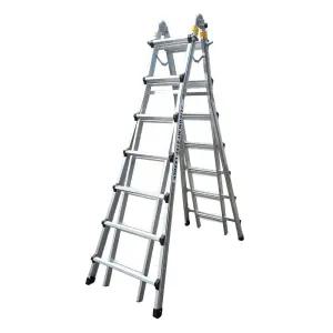 라이콤 LS사다리 7단 단품 / 사다리 + 안전지지대 [은색힌지]