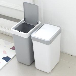 [올리오]원터치 프리미엄 사각 휴지통 10L 1개