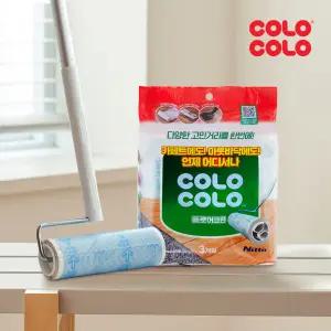 고로고로 마루용 돌돌이 밀대 테이프 클리너 본체 세트+리필 3입X1개